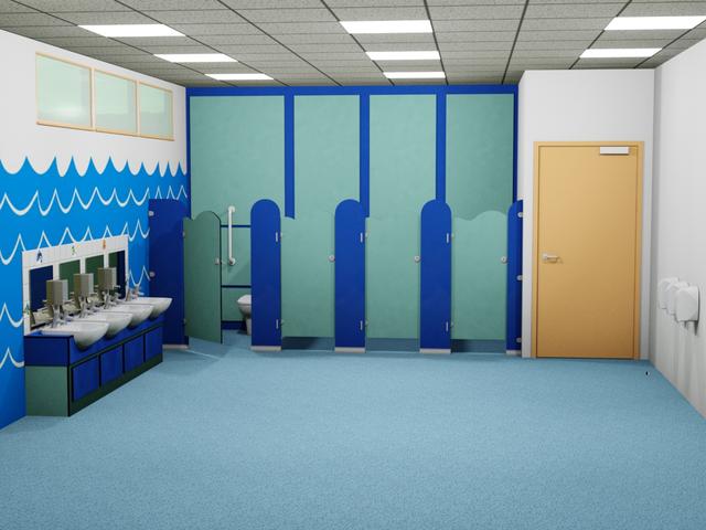 Cloud Washroom toilet cubicles, Vanity unis and Service duct panels