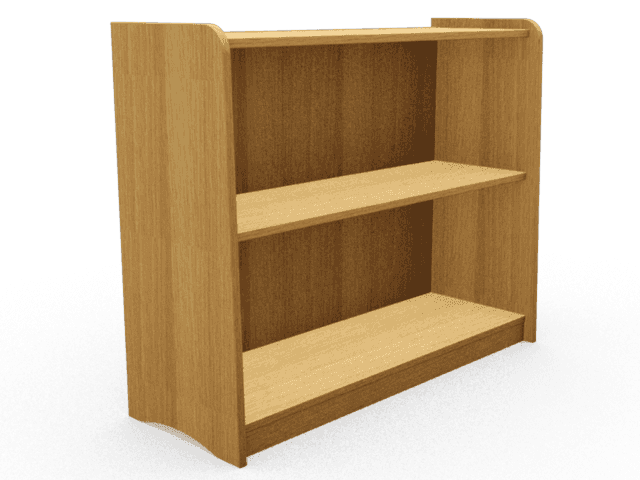 Free standing single sided library unit