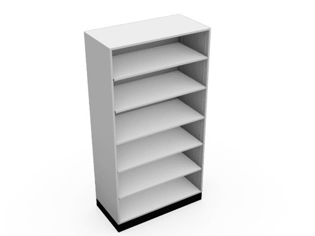 Double open tall storage unit