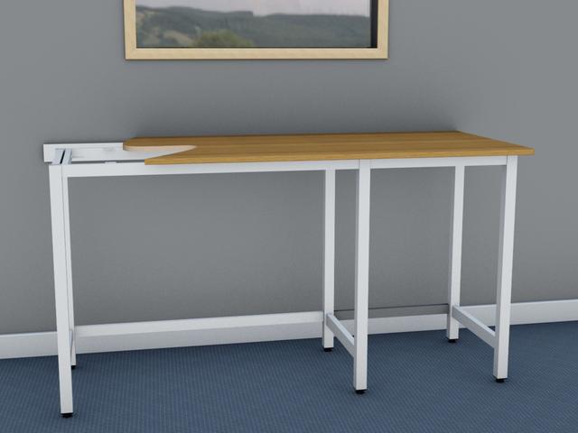 A Frame support system with Beech laminate worktop