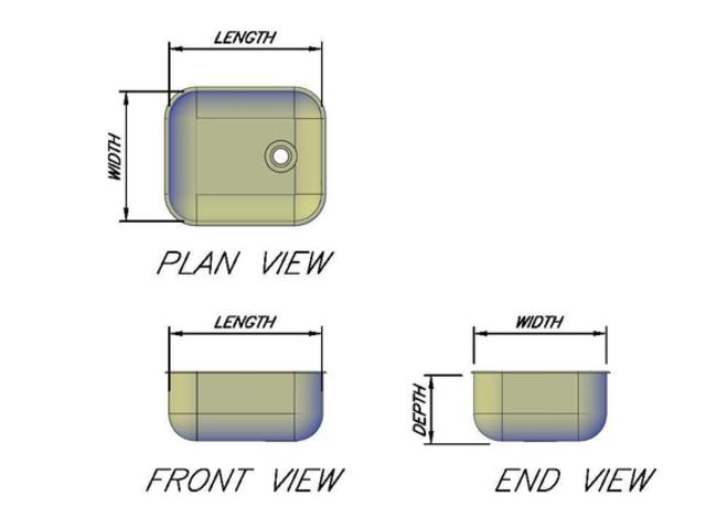 Sit on bowl dimensions