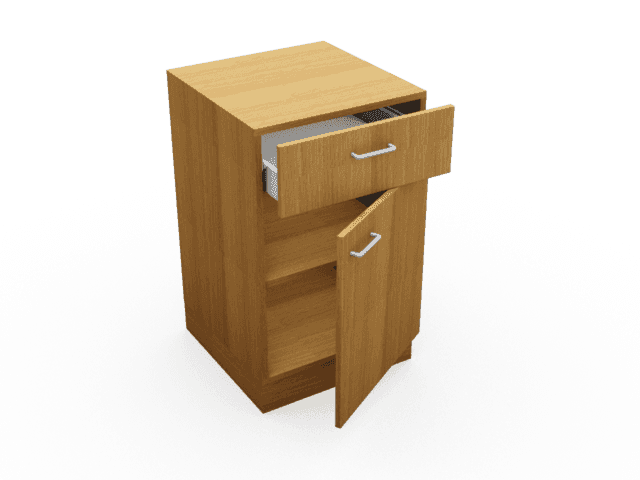Single 1 door 1 drawer unit